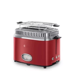 Kontrolsat - Retro Ribbon Red 2 Slice Toaster - Russell Hobbs