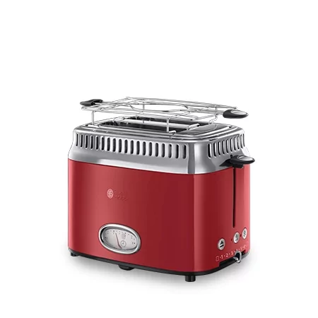 Kontrolsat - Retro Ribbon Red 2 Slice Toaster - Russell Hobbs