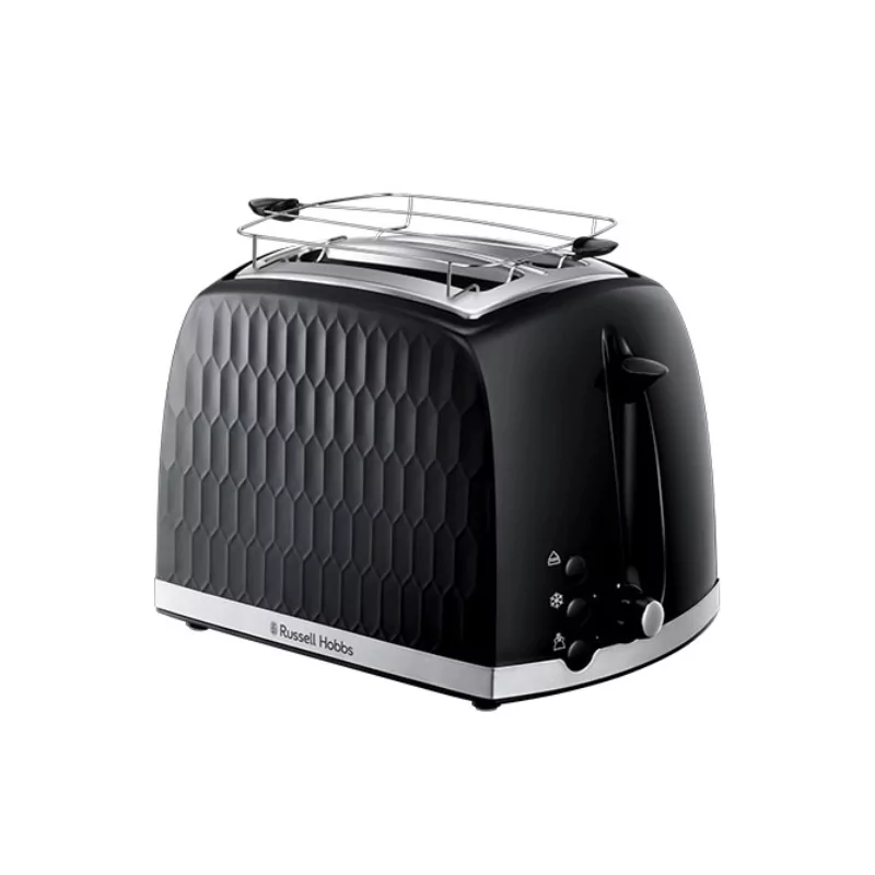 Kontrolsat - Honeycomb Black 2-Slice Toaster - Russell Hobbs