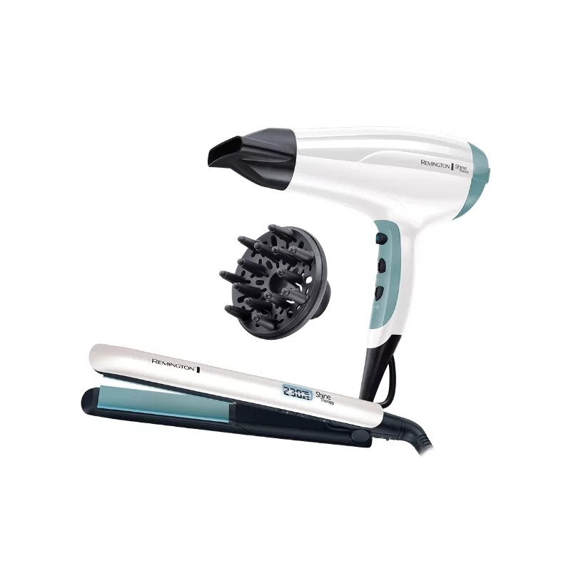 Kontrolsat - Remington Shine Therapy Hair Dryer + Straightener Kit - S8500GP