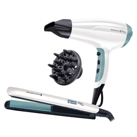 Kontrolsat - Remington Shine Therapy Hair Dryer + Straightener Kit - S8500GP Kontrolsat - Remington Shine Therapy Hair Dryer + Straightener Kit - S8500GP