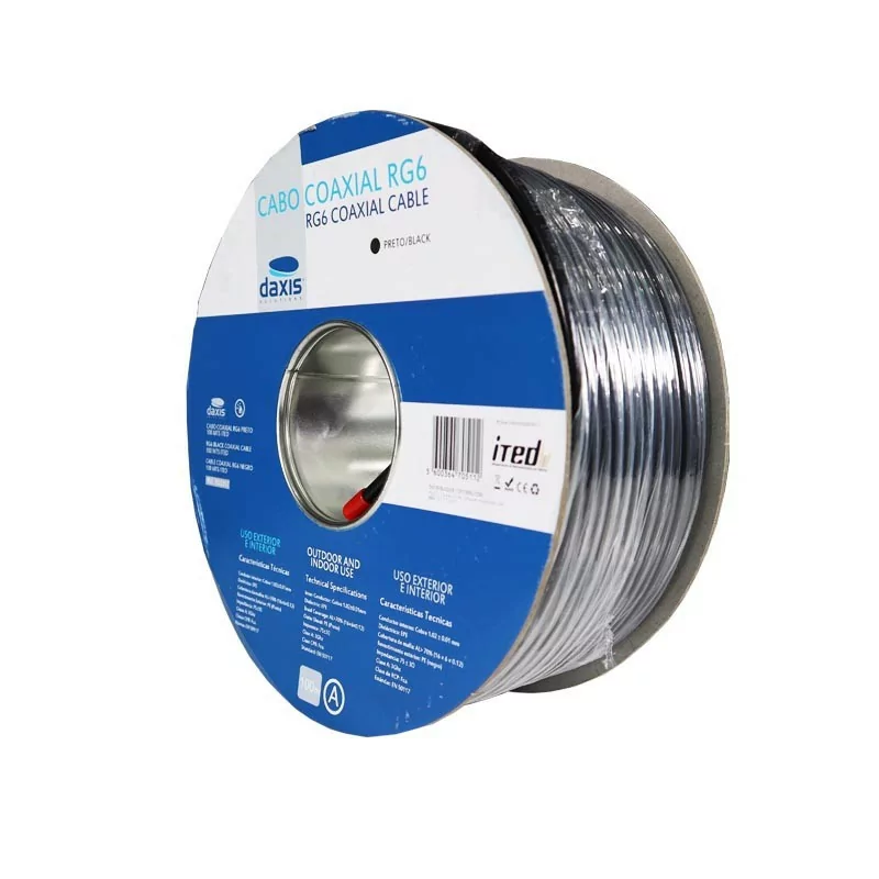 Daxis RG6 Coaxial Cable ed0317 - 100m ITED, Black