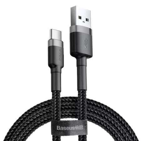 Kontrolsat - Cabo USB-A 2.0 / USB-C Baseus - 1M - Cinza/Preto