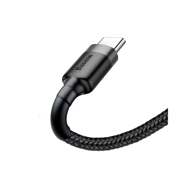 Kontrolsat - Cabo USB-A 2.0 / USB-C Baseus - 1M - Cinza/Preto
