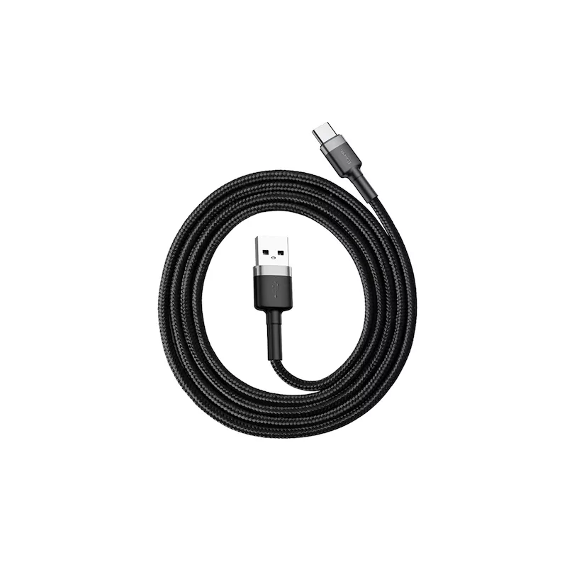 Kontrolsat - Cabo USB-A 2.0 / USB-C Baseus - 1M - Cinza/Preto