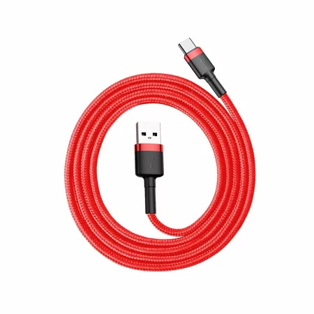 Kontrolsat - Cabo USB-A 2.0 / USB-C Baseus - 1M - Vermelho/Preto