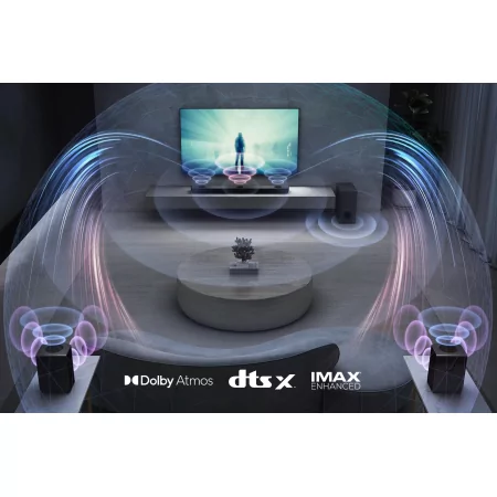 Kontrolsat - Barra de Som LG S90QY - 810W 9.1.5ch - Meridian, DTS:X, Atmos (HDMI eARC / Ótico / BT / USB) Kontrolsat - Barra de Som LG S90QY - 810W 9.1.5ch - Meridian, DTS:X, Atmos (HDMI eARC / Ótico / BT / USB)