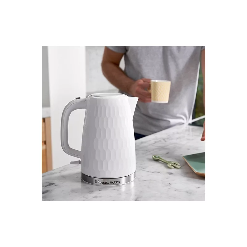 Kontrolsat - Russell Hobbs Kettle - Honeycomb White - 1.7L
