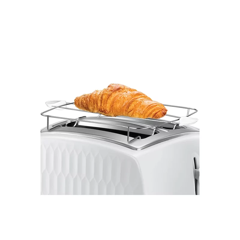 Kontrolsat - Honeycomb White 2-Slice Toaster - Russell Hobbs