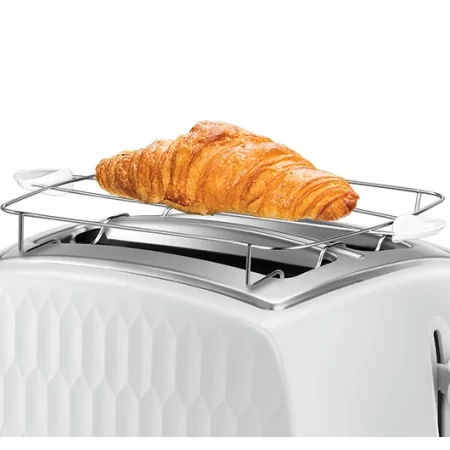 Kontrolsat - Honeycomb White 2-Slice Toaster - Russell Hobbs