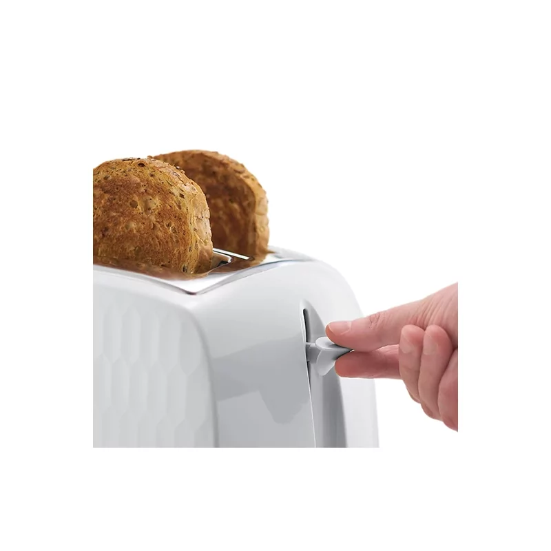 Kontrolsat - Honeycomb White 2-Slice Toaster - Russell Hobbs
