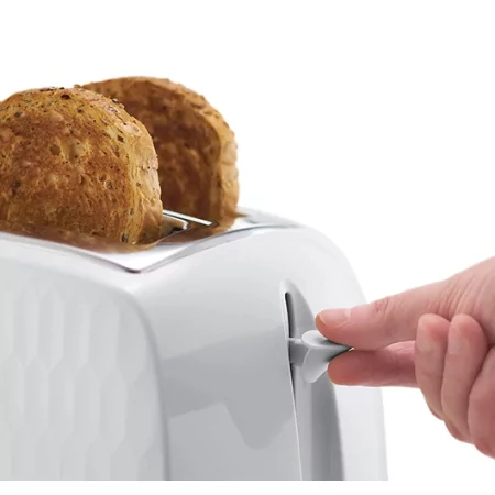 Kontrolsat - Honeycomb White 2-Slice Toaster - Russell Hobbs