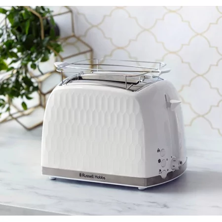 Kontrolsat - Torradeira para 2 Fatias Honeycomb White - Russell Hobbs