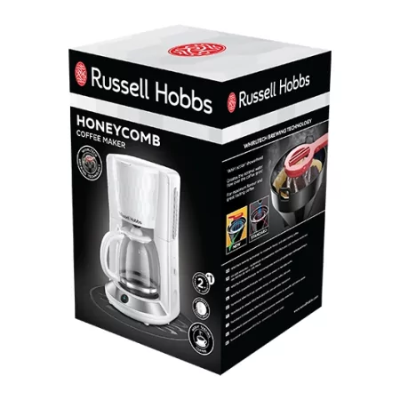 Kontrolsat - Honeycomb White Coffee Machine - Russell Hobbs