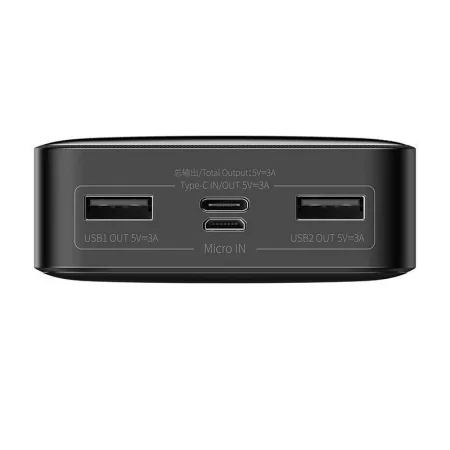 Kontrolsat - Powerbank Baseus Bipow 20000mAh - 2xUSB 1xUSB-C -15W Preto
