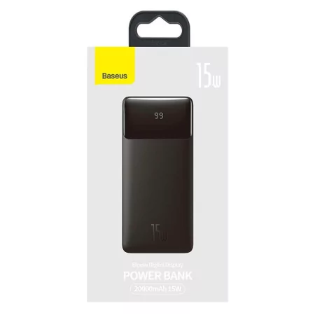 Kontrolsat - Powerbank Baseus Bipow 20000mAh - 2xUSB 1xUSB-C -15W Preto