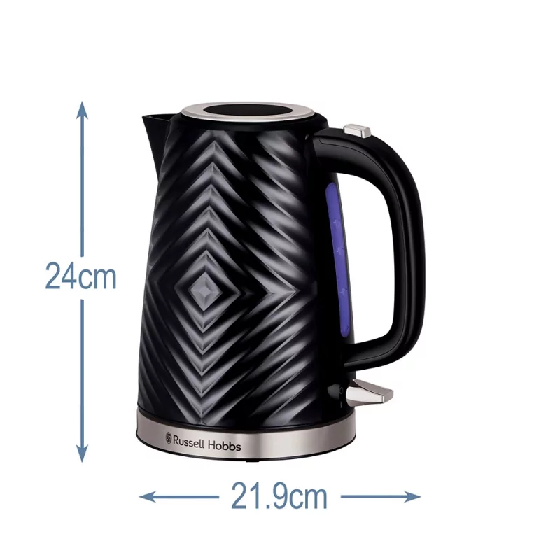 Kontrolsat - Russell Hobbs Kettle - Groove Black - 1.7L