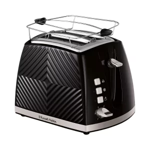 Kontrolsat - Russell Hobbs Toaster - Groove Black - 2 Slices - 26390-56