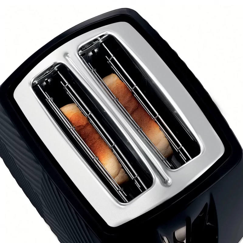 Kontrolsat - Torradeira Russell Hobbs - Groove Black - 2 Fatias - 26390-56