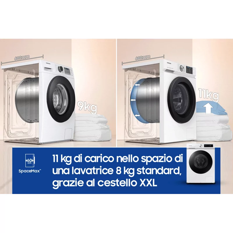 Kontrolsat - Máquina Lavar Roupa Samsung WW11BB744DGW (11kg - 1400rpm - Classe A)
