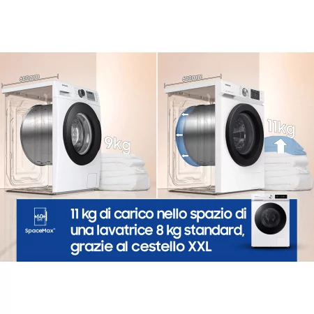 Kontrolsat - Máquina Lavar Roupa Samsung WW11BB744DGW (11kg - 1400rpm - Classe A)