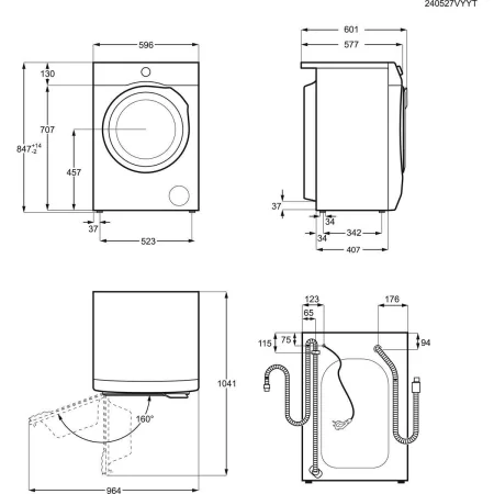 Kontrolsat - AEG LFA6I8272A Washing Machine (8kg - 1200rpm - Class A)