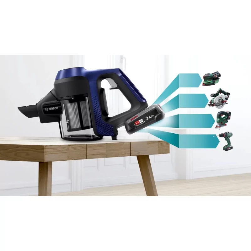 Kontrolsat - Bosch BBS611MAT Upright Vacuum Cleaner - 30 min - 18V