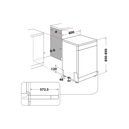 Kontrolsat - Whirlpool WFC 3C26 P Dishwasher (14 Place Settings - 60cm - Class E)