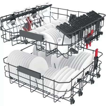 Kontrolsat - Whirlpool WFC3C33PFX Dishwasher (14 Place Settings - 60cm - Class D)