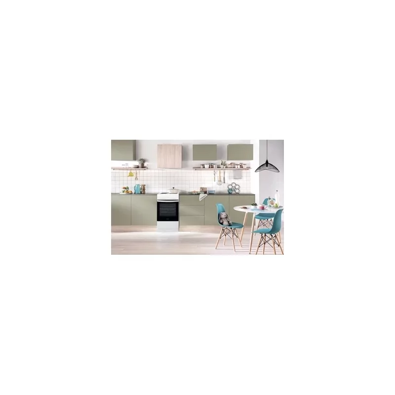 Kontrolsat - Indesit IS5E4KHW/EU Electric Cooker (4 Zones - 61L - Class A - White - 50cm)