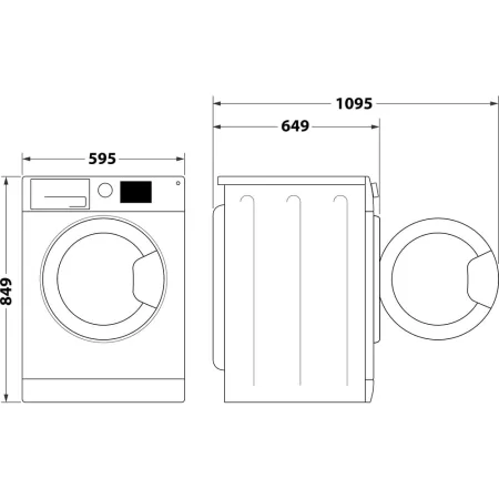 Kontrolsat - Máquina de Secar Roupa Indesit - 9Kg Classe A+/F - Bomba de Calor - YTN-M10-91-R-EU