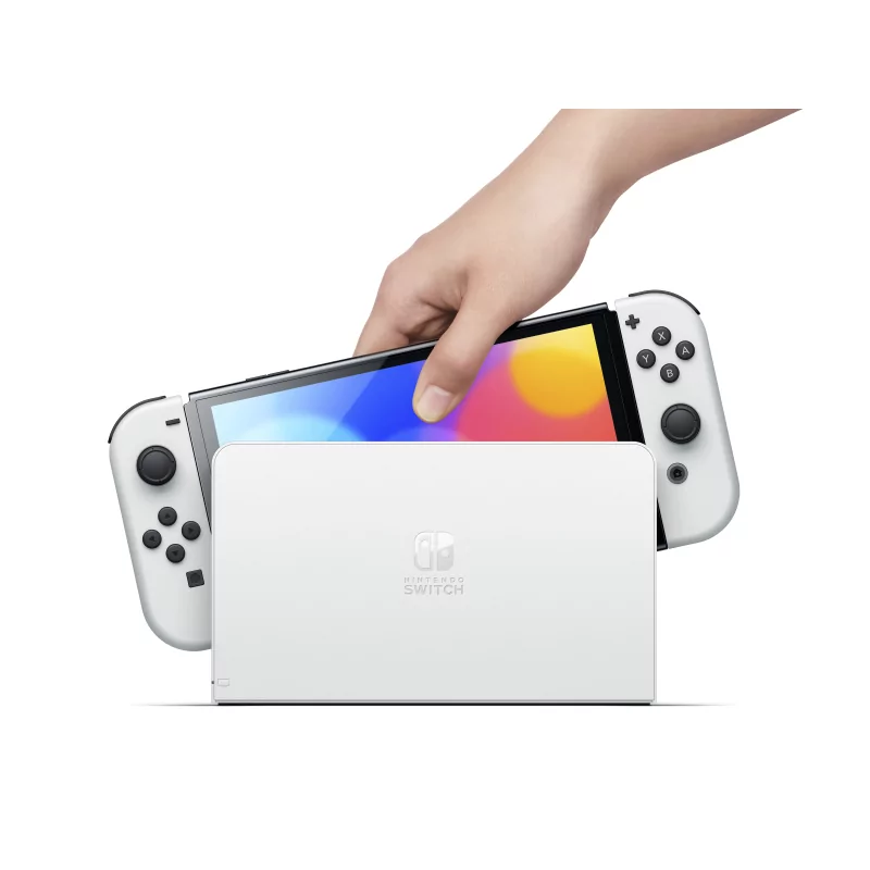 Kontrolsat - Nintendo Switch console - OLED - White