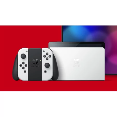 Kontrolsat - Nintendo Switch console - OLED - White Kontrolsat - Nintendo Switch console - OLED - White