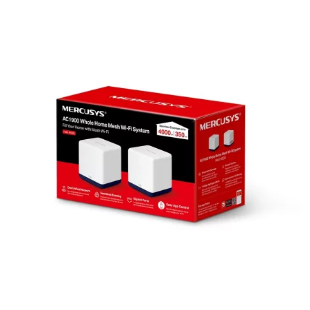 Kontrolsat - Sistema MESH Mercusys H50G - AC1900 - Dual-Band - WiFi 5 Gigabit - Pack 2
