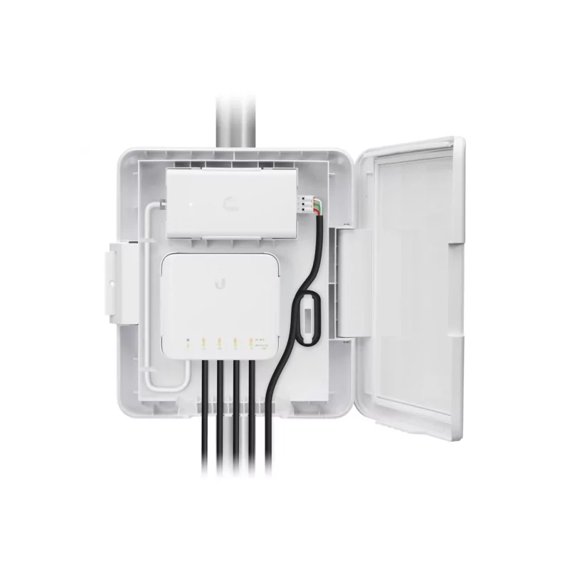 Kontrolsat - Ubiquiti UniFi Switch Flex Utility - Capa Proteção - Adaptador 60W PoE