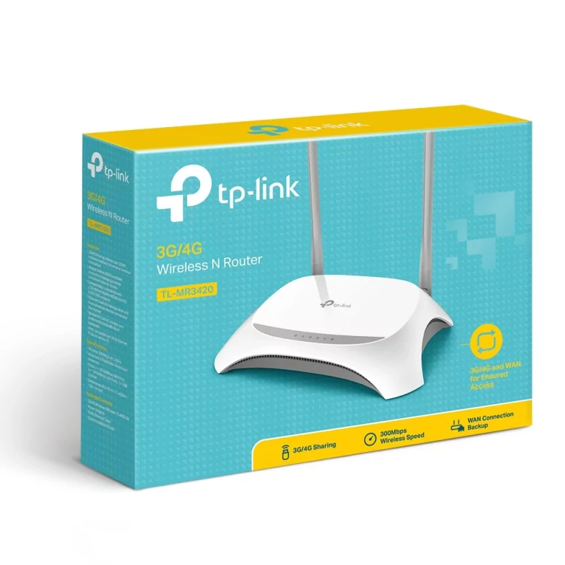 Kontrolsat - Tp-Link 3G/4G Wi-Fi N Router - TL-MR3420 - (300Mbps)