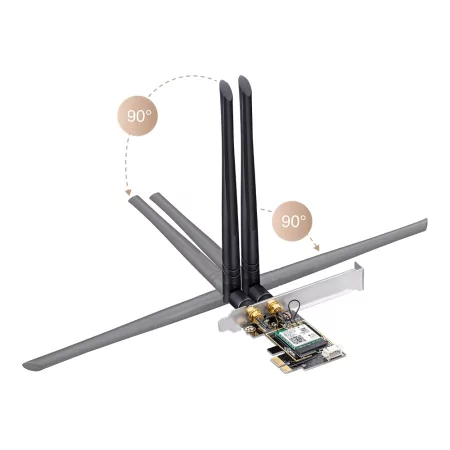 Kontrolsat - Placa de Rede Cudy - AX5400 - Wi-Fi 6E - WE3000