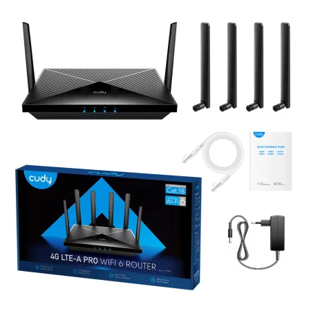 Kontrolsat - Router Cudy - AX1800 - Dual-Band Wi-Fi 6 - 4G LTE Gigabit - LT18