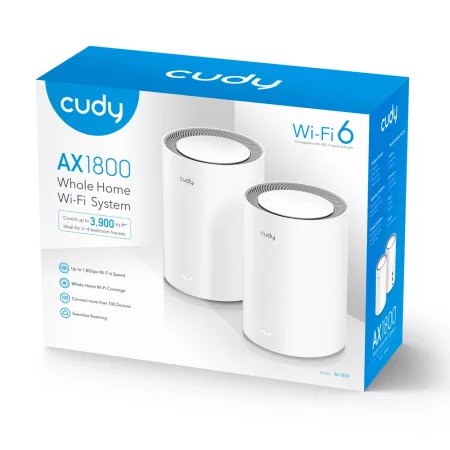 Kontrolsat - Mesh Cudy System - AX1800 - M1800 - Dual-Band Wi-Fi 6 - Pack 2 Units