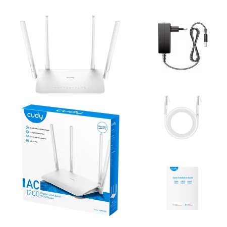 Kontrolsat - Router Cudy - AC1200 - Dual-Band Wi-Fi 5 - WR1300