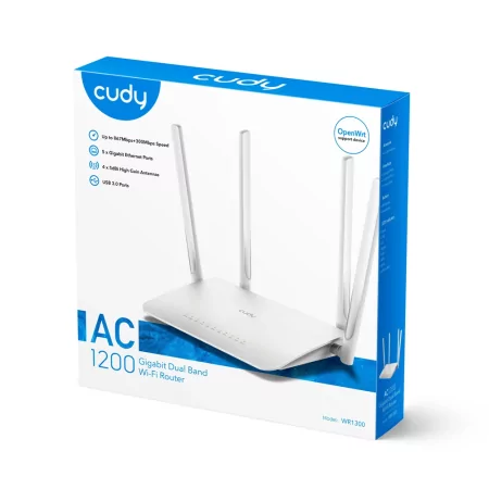 Kontrolsat - Router Cudy - AC1200 - Dual-Band Wi-Fi 5 - WR1300