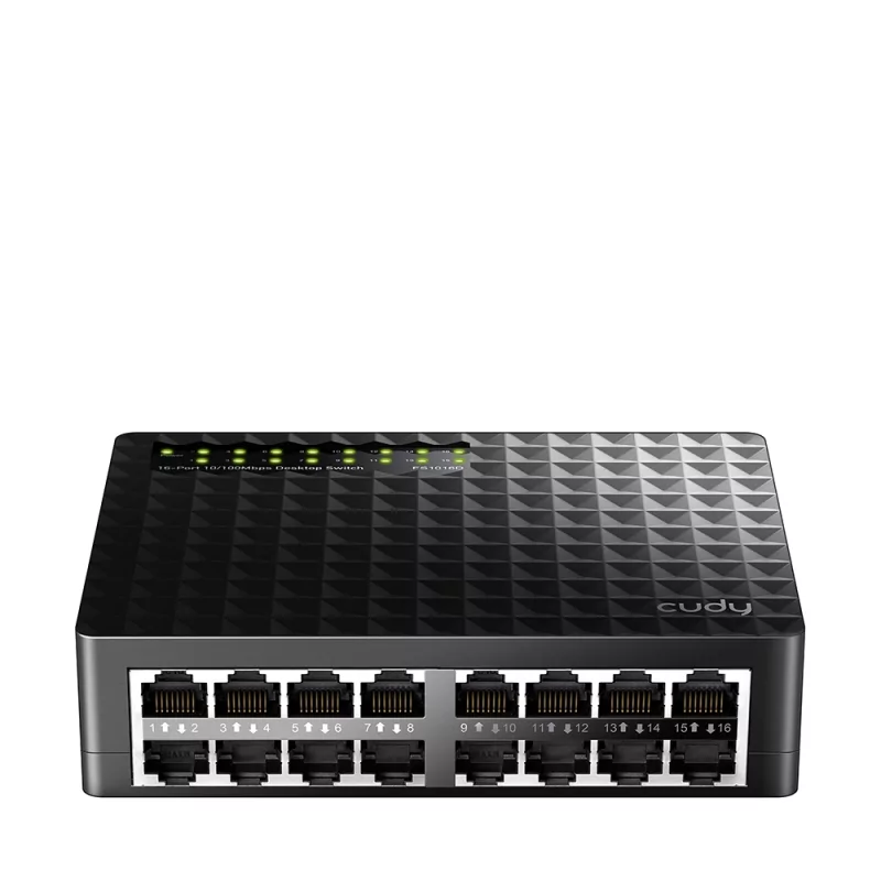 Kontrolsat - Switch Cudy - 16 Portas 10/100 Mbps - UnManaged - FS1016D