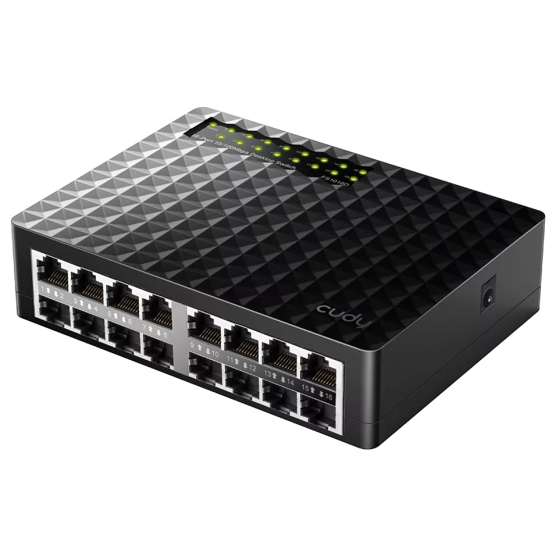 Kontrolsat - Switch Cudy - 16 Ports 10/100 Mbps - UnManaged - FS1016D