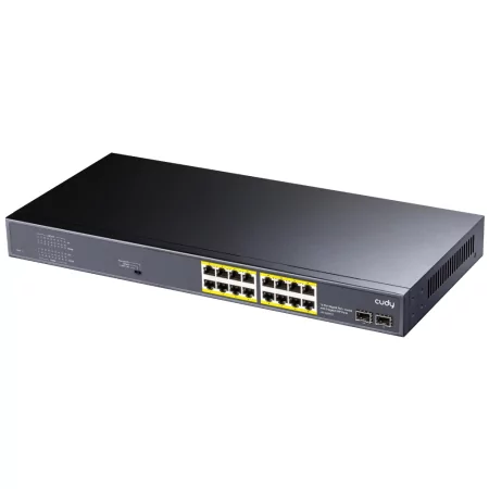 Kontrolsat - Cudy Switch - 16 Gigabit Ports - UnManaged PoE+ SFP