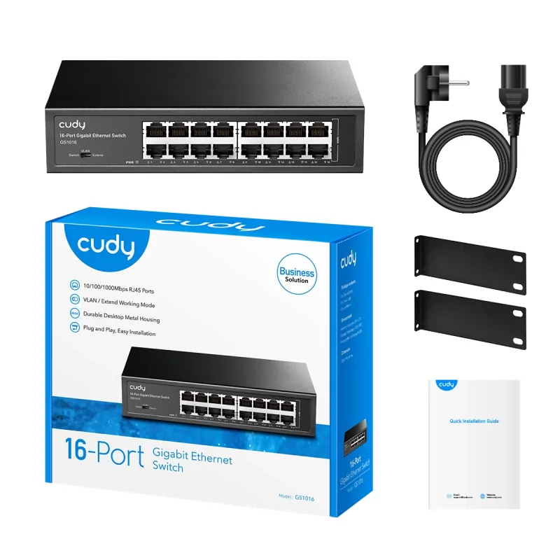 Kontrolsat - Cudy Switch - 16 Gigabit Ports - UnManaged - GS1016