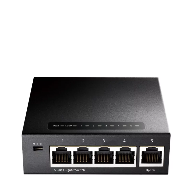 Kontrolsat - Switch Cudy - 5 Portas Gigabit - UnManaged - GS105 Kontrolsat - Switch Cudy - 5 Portas Gigabit - UnManaged - GS105
