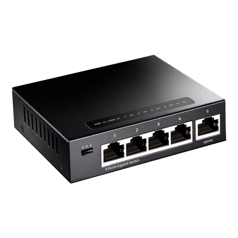 Kontrolsat - Switch Cudy - 5 Portas Gigabit - UnManaged - GS105