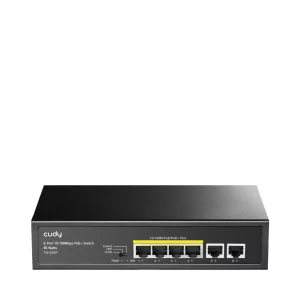 Kontrolsat - Switch Cudy - 6 Ports 10/100 Mbps - UnManaged PoE+ - FS1006P