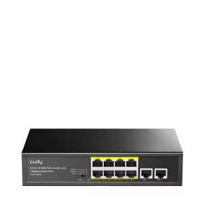 Kontrolsat - Switch Cudy - 8 Ports 10/100Mbps - UnManaged PoE+ - FS1010PG