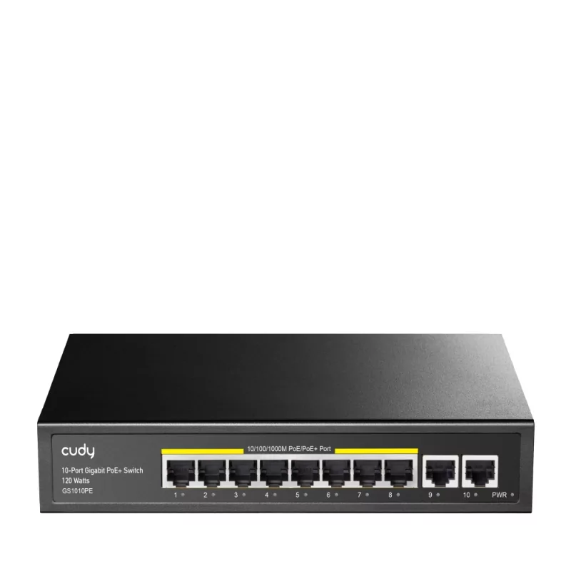 Kontrolsat - Cudy Switch - 10 Gigabit Ports - UnManaged - GS1010PE